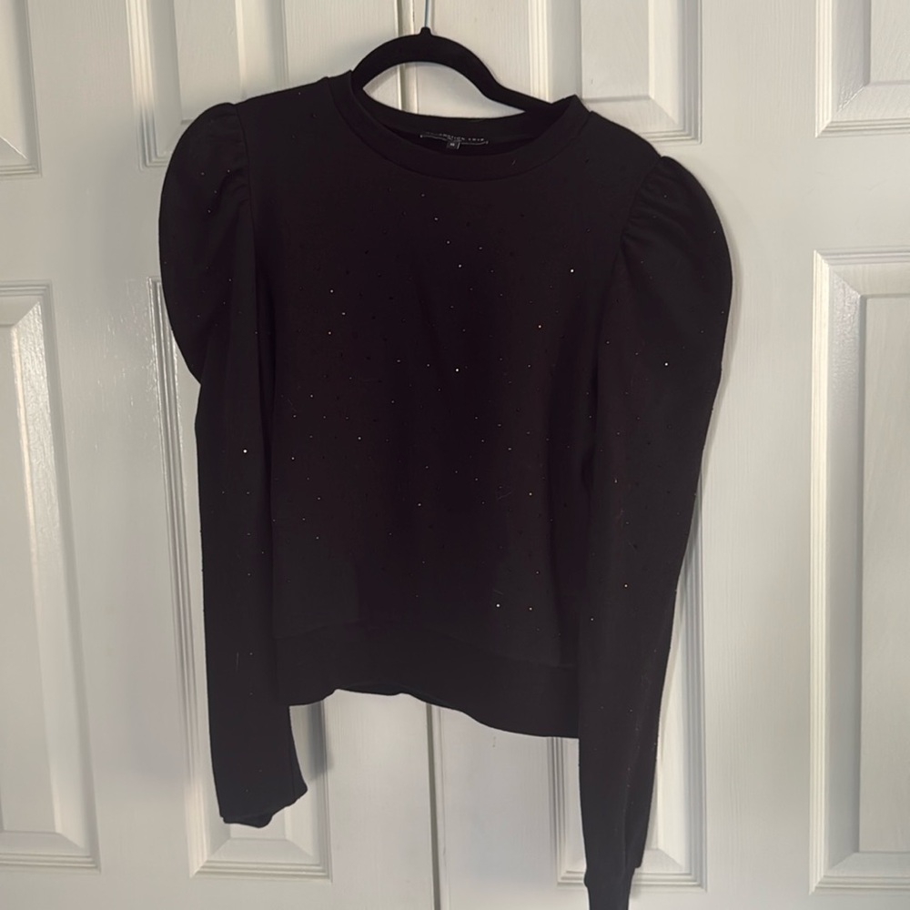 Generation love this former black puff sleeve sweatshirt size xs